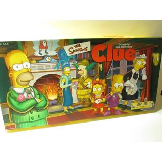 Simpsons The Clue Board Game 1. udgave med tinstykker