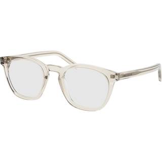 SAINT LAURENT Unisex SAINT LAURENT SL 28 OPT 005 Optiske stel Acetat Beige Transparent Rund