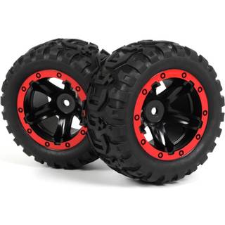 Slyder MT Wheels/Tires Assembled (Black/Red)