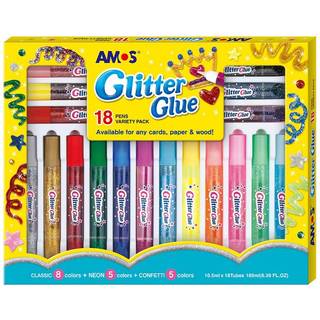 Glitterglue 18-pack 10,5 ml