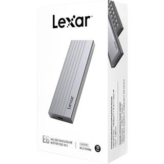 Lexar E6 - Storage enclosure - M.2 Card (PCIe NVMe & SATA) - USB-C 3.2 (Gen 2)