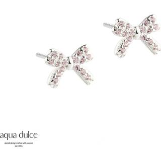 ROSE DARLING BOW EARSTUD | SILVER