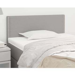 Sengegavle 80X5X78/88 Cm Fløjl Lysegrå - Høj / 180 cm