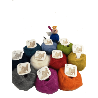 Flaskegrøn - Mohairgarn fra Mohair by Canard