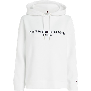 Tommy Hilfiger Heritage logo dame hættetrøje - Hvid - Str. M - Modish.dk