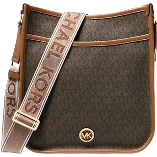 MK Luisa Large Signature Logo Messenger Bag - Brown - Michael Kors - ONE SIZE