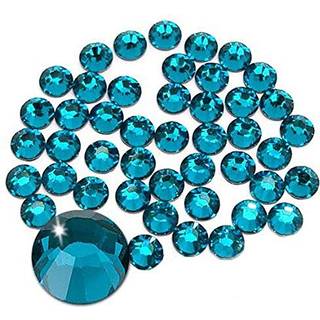 Jollin lim fix krystal fladback rhinestones glas diamantes perler til håndværk negl kunst håndværk dekorationer tøj sko 4,8 mm (SS20 1440pcs blå