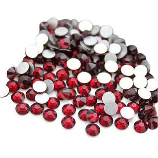 Jollin Glue Fix Crystal Flatback Rhinestones Glas Diamantes Gems til Crafting Nail Art Crafts Dekorationer T?j Sko 2,0 mm (ss6 2880pcs Dark Siam)