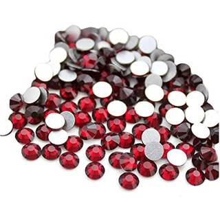 Jollin Glue Fix Crystal Flatback Rhinestones Glas Diamantes Gems til Crafting Nail Art Crafts Dekorationer T?j Sko 6,4 mm (ss30 288pcs Dark Siam)