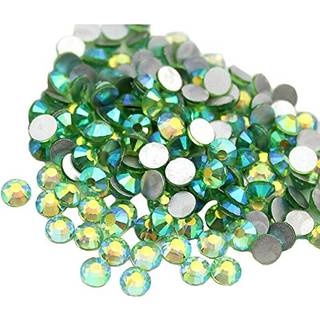 Jollin 1440pcs fladback rhinestones lim fix krystalglas diamantes perler til håndværk negle kunst håndværk dekorationer tøj sko 4,0 mm (ss16 lyse