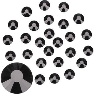 Jollin lim fix krystal fladback rhinestones glas diamantes perler til håndværk negle kunst håndværk dekorationer tøj sko 1,8 mm (ss5 2880pcs jet)