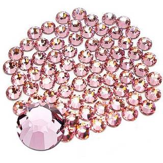 Jollin lim fix krystal fladback rhinestones glas diamantes perler til håndværk negle kunst håndværk dekorationer tøj sko 1,4 mm (ss3 2880pcs lyse