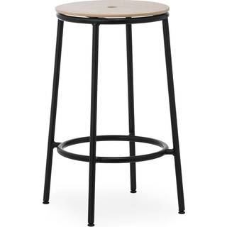 Normann Copenhagen - Circa Barstol H65 Black Steel/Oak