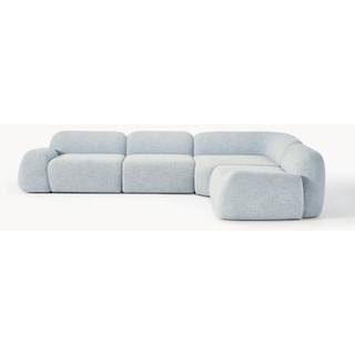 Modulopbygget hjørnesofa Wolke (4-sæder) i bouclé