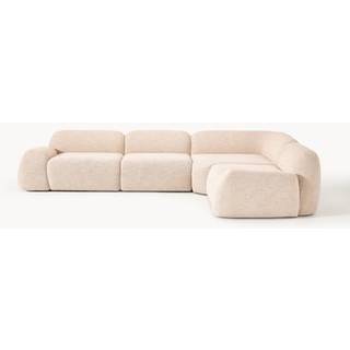 Modulopbygget hjørnesofa Wolke (4-sæder) i bouclé