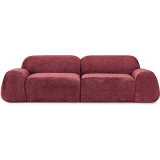 Modulsofa Wolke i teddy-bouclé (3-personers)