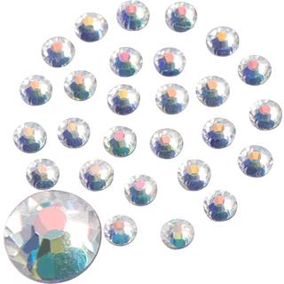 Jollin 2880pcs Flatback Rhinestones Lim Fix Krystalglas Diamanter ?delstene til Crafting Nail Art H?ndv?rk Dekorationer T?j Sko 1,4 mm (ss3 Moonl