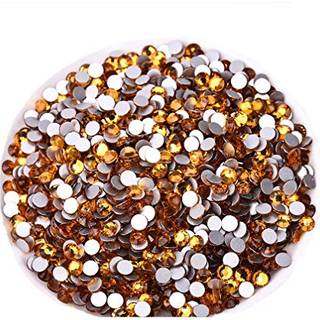 Jollin lim fixa flatback rhinestones glas diamantes ädelstenar för nagelkonst hantverk dekorationer klädskor (SS16 1440pcs topas)