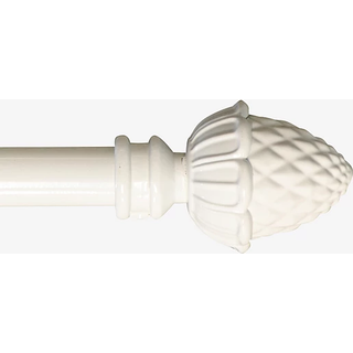Kotte gardinstang 130-240 cm - Hvid