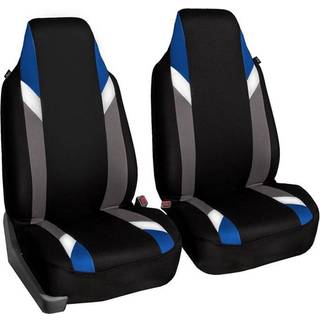 FH Group Car Seat Cover Cloth Front Set - Bils?deovertr?k til spand s?der 1 -delt s?deovertr?k universal pasform Automotive s?deovertr?k Airbag -