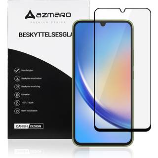 Samsung Galaxy A34 5G - Azmaro Premium hærdet beskyttelsesglas - Komplet dækning