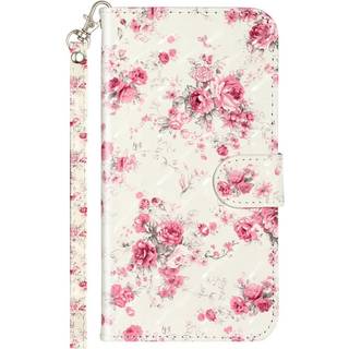 EIDERWOOD iPhone XR Læder Flip Cover m. Pung og Strop - Blomster