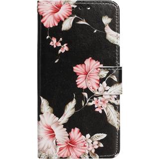 EIDERWOOD iPhone 13 Mini Læder Flip Cover m. Pung & Print - Azalea Blomst