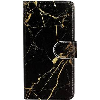 EIDERWOOD iPhone 13 Mini Læder Flip Cover m. Pung & Print - Sort / Guld