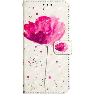 EIDERWOOD Motorola Moto G Play (2024) Læder Flip Cover m. Strop & Pung - Blomst