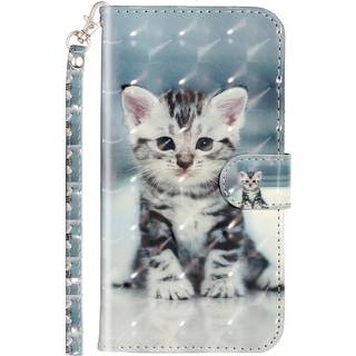 EIDERWOOD iPhone XR Læder Flip Cover m. Pung og Strop - Kat