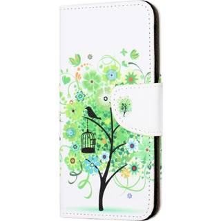 EIDERWOOD Motorola Moto G24 Power Læder Flip Cover m. Pung & Print - Grønt Træ