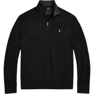 Polo Ralph Lauren Double Knit Half-Zip Sweater Polo Black