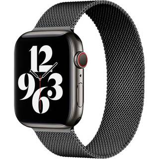 Lippa Apple Watch rem i rustfrit stål 38/40/41 - Sort