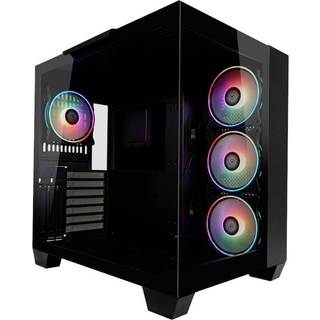 LC Power 809B Dark Storm_X - midi-tower - extended ATX - Kabinet - Tower - Sort