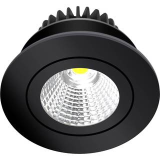 Arcchio LED-downlight Jyra, sort, 2.700K Jyra Arcchio, dæmpbar, Sort, Stue/spisestue, Aluminium, Moderne