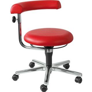 Lærestol rød 41-54 cm