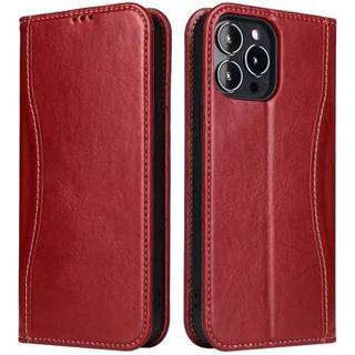 Fierre Shann iPhone 14 Pro Læderpung - Rød