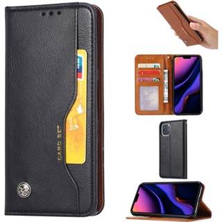 Kort Sæt Series iPhone 11 Pro Max Flip Cover med Pung - Sort