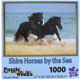 PuzzleWorks 1000 Piece Jigsaw Puzzle | Shire hest ved havet