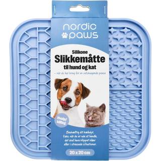 Slikkemåtte 20x20 cm lyseblå