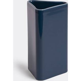 Raawii Vases - 'Canvas' vase, small, blue in Blue Earthenware