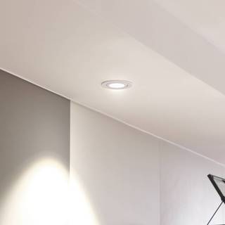 Arcchio LED-downlight Jyra, hvid, 4.000K Jyra Arcchio, dæmpbar, Hvid/opal, Stue/spisestue, Aluminium, Moderne