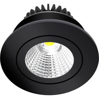 Arcchio LED-downlight Jyra, sort, 3.000K Jyra Arcchio, dæmpbar, Sort, Stue/spisestue, Aluminium, Moderne