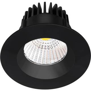 Arcchio LED-downlight Aryx, sort, 2.700K Aryx Arcchio, dæmpbar, Sort, Stue/spisestue, Aluminium, Moderne