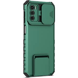 EIDERWOOD Motorola Moto G42 Håndværker Bagside Cover m. Kickstand & Cam Slider - Grøn