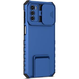 EIDERWOOD Motorola Moto G42 Håndværker Cover m. Kickstand & Cam Slider - Blå