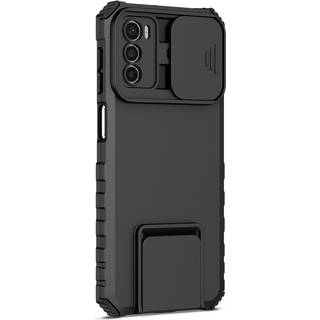 EIDERWOOD Motorola Moto G42 Håndværker Bagside Cover m. Kickstand & Cam Slider - Sort