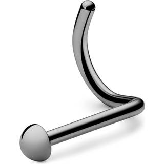 6 mm Sølvfarvet Spiral med Kuppelspids Titanium Næseskrue