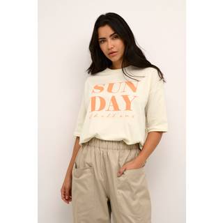 Kaffe KAharries T-shirt - Hvid - Str XS - Damer