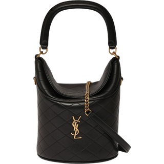 Saint Laurent Gaby leather bucket bag - black - One Size